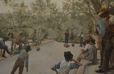 Le Jeu de boules (détail)